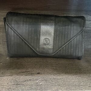 Fendi Black Pouch with Gold Accent